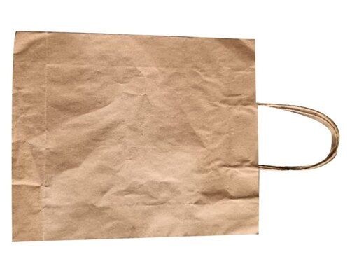 Loop Handle Kraft Paper Carrier Bag For Grocery Shopping Use