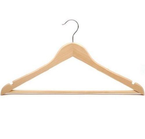 Brown 17.2 X 8.9 X 0.5 Inch Wooden Clothes Hanger