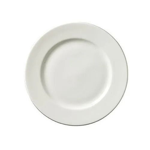 Scratch Resistance Polished Surface Plain Antique Ceramic Plate Na