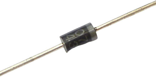 Black 1.6 Mm And 0.7 Voltage Electric Diode With Two Lead Semiconductor For Commercial Use