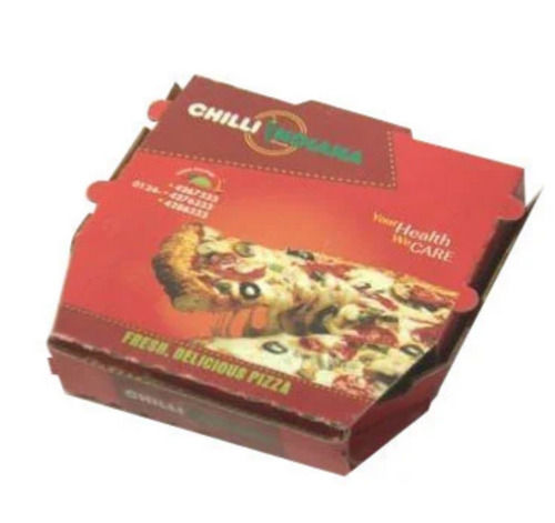 10X9 Inches Matte Lamination Uv Offset Printing Pizza Packaging Box