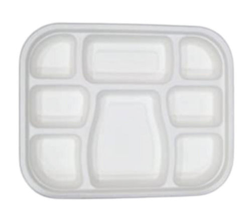 Manual 14 X 9 Inches Rectangular Disposable Paper Compartment Plate