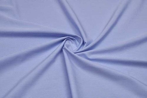 Blue 20 Meter Long Light In Weight Shinny Plain Dyed Poplin Fabric 