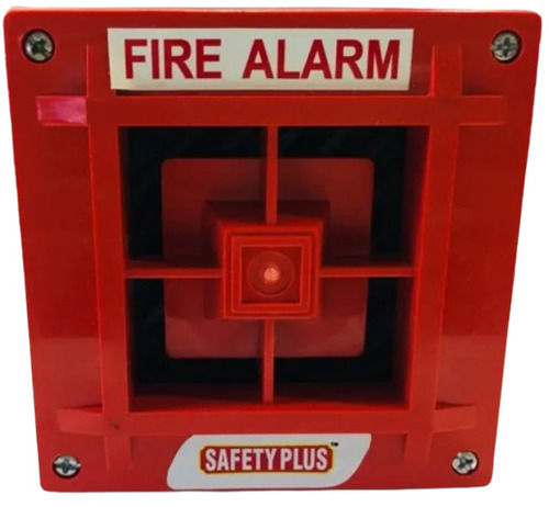 230 Volt Square Paint Coated Mild Steel Body Fire Alarm  Alarm Startup Time: 5 Seconds