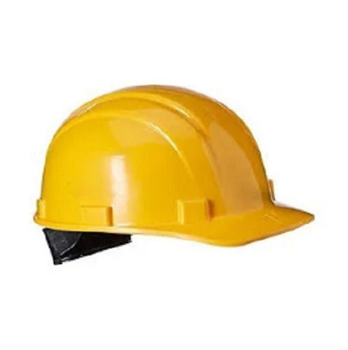 Yellow 28 X 20 X 15 Cm Round Abs Half Face Safety Helmet