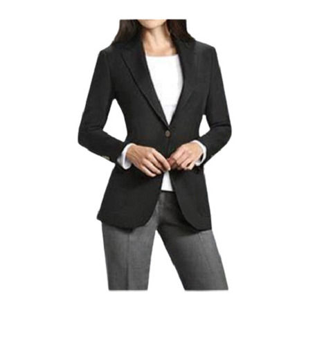 Plain Cotton Formal Blazer For Womens