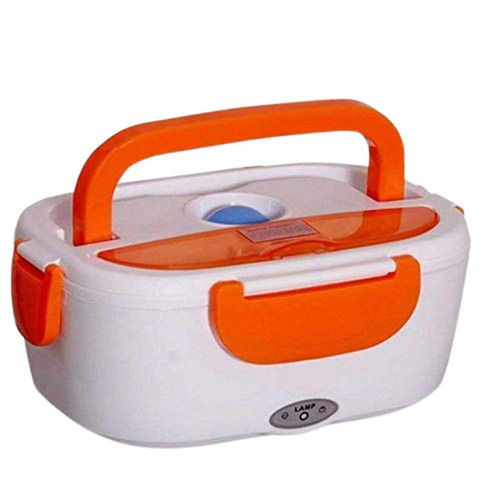 Plastic Body And Stainless Steel Inner Heated Portable Electric Lunch Box 