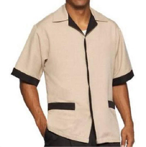 Short Sleeve Plain Cotton Shirt For Housekeeping Uniform Age Group: Adult