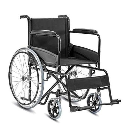 Stainless Steel Manual Wheelchair With Leg Rest For Hospital Use