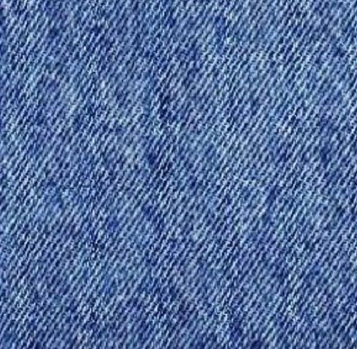 Blue Tear Resistance Plain Denim Fabric For Making Garment