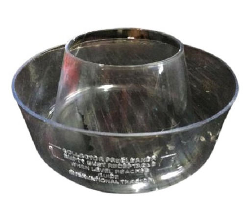 Transparent 11.81 X 7.87 X 5.91 Cm 367 Gram Pre Cleaner Glass Bowl For Tractor