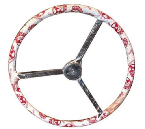 Silver 14 Inches Mild Steel Body Steering Wheel For Tractor