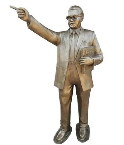 Golden 6 Feet Handmade Doctor Bhimrao Ambedkar Fiberglass Statue