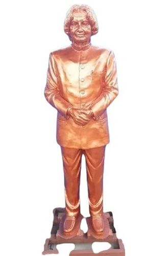 Golden 6 Foot Polished Finished Human Bronze Sculpture For Garden Decoration