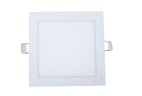 White 8 X 8 Inch Ceiling Mounted Polycarbonate And Aluminium Square Led Panel Light