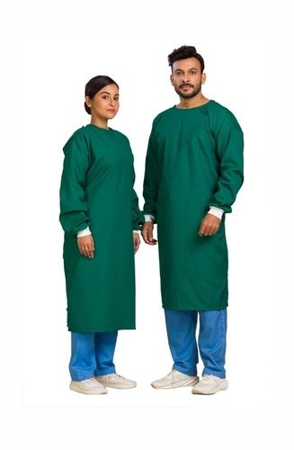 Green White Operation Theater Gowns Without Cap And Mask For Hospital