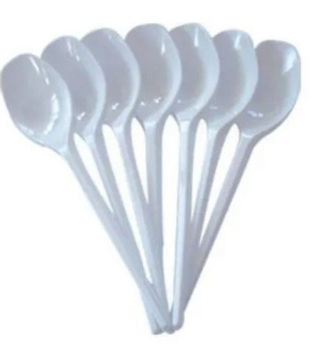 White Pack Of 50 Pieces 7 Inches Long Disposable Plastic Spoon For Event And Party