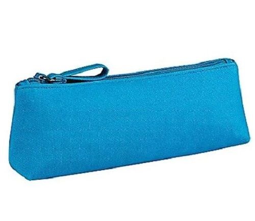 Plain Pvc Rectangular Pencil Bag With Zipper Closure No