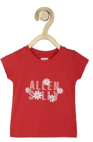 Round Neck And Short Sleeves Printed Cotton T Shirts For Girls Age Group: 7 To 12