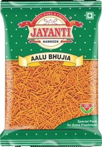 Spicy Salty Yummy Delicious Aloo Bhujia Namkeen For Daily Snacks Carbohydrate: 25 Grams (G)