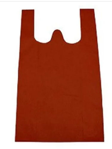 6 Cm Soft Handle Moisture Proof Plain Red Non Woven Fabric Bag