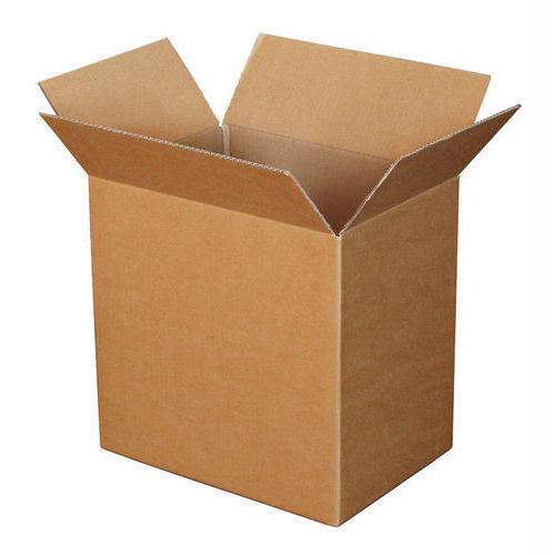  5 एमएम रफ सरफेस प्लेन स्क्वायर ब्राउन कार्टन पैकेजिंग बॉक्स 