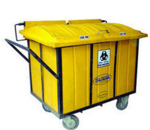 520 Liter 15 Kilogram Lightweight Pvc Plastic Four Wheeled Dustbin For Outdoor  Application: Garbage Storing