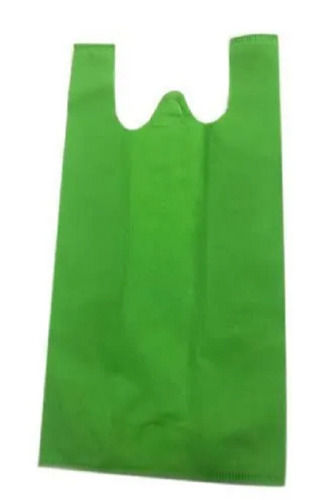 Green 6 Cm Antistatic Moisture Proof Non Woven W Cut Bag For Shopping