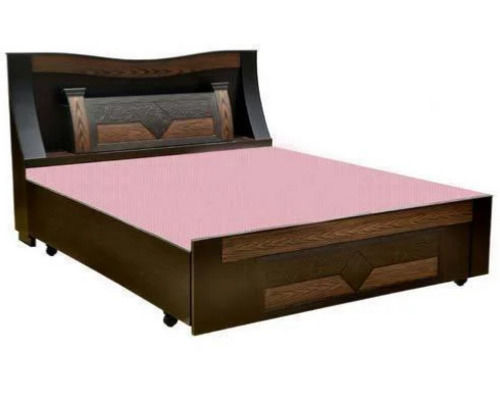 Machine Made 6X4.5X4 Foot Durable Polish Finish And Termite Proof Wooden Double Bed 