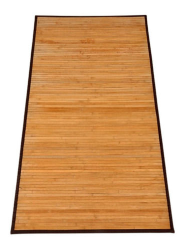 Brown 6X4 Feet Modern Rectangular Matt Finish Handmade Floor Bamboo Mat