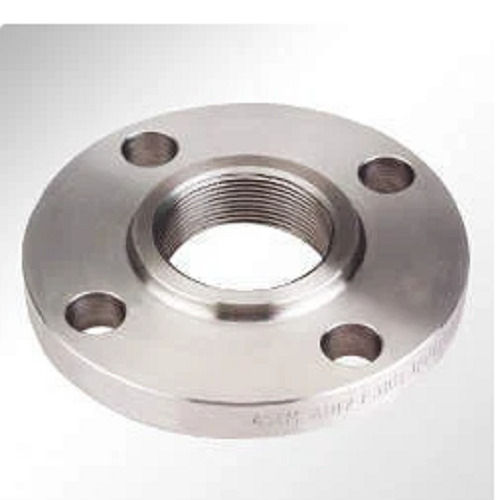 Silver 99% Pure Short Lashed Round Cold Rolled Threaded Flanges For Industry 