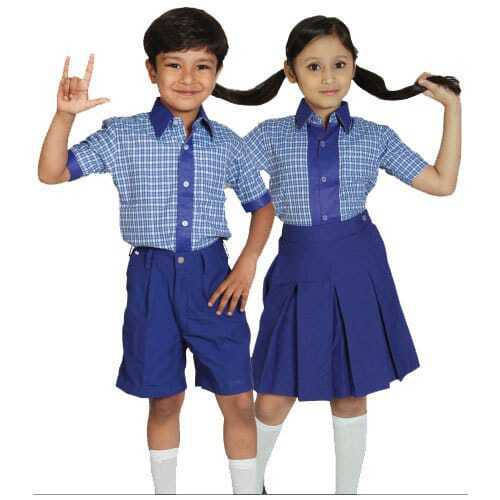 Black Cotton Short Sleeves And Shorts School Uniform For Unisex