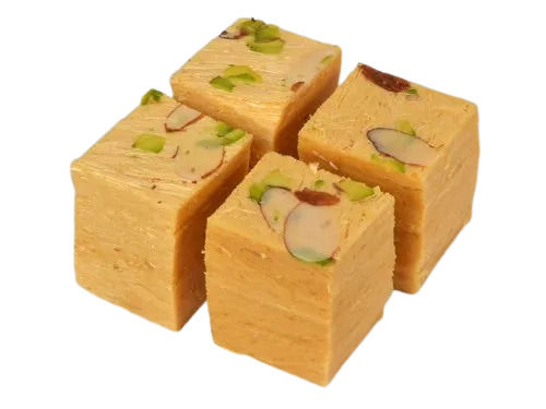 Delicious And Sweet Square Soft Soan Papdi With 1 Month Shelf Life 