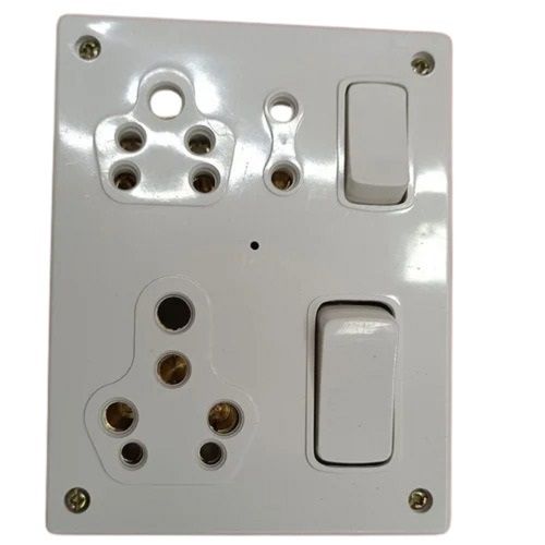 Easy To Install Wall Mounted 5+5 Pin Power Plug Plain Combined Switch Socket  Cable Diameter: N/a Inch (in)