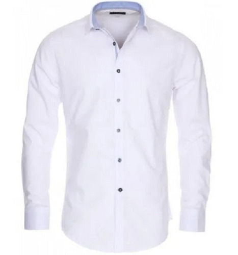 Full Sleeve Plain Button Down Collar Casual Wear Mens Cotton Shirt Age Group: 18 Above