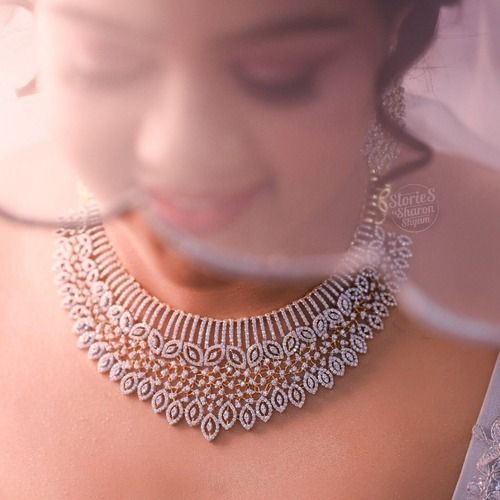 Alluring Diamond Necklace | Kameswari Jewellers