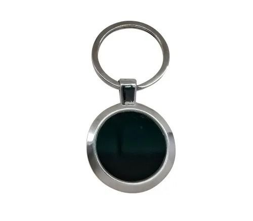 Rust Proof And Chrome Plated Round Shaped Metal Keychain