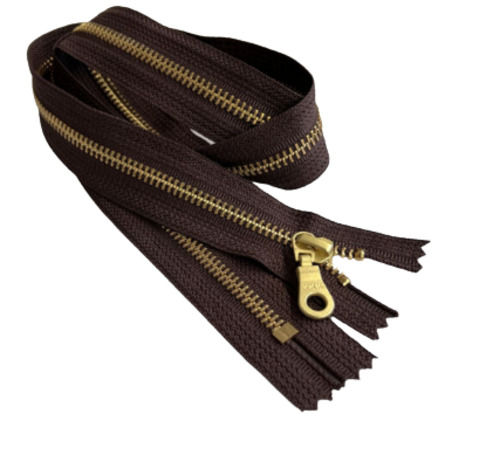 1 Meter Long Plain Reversible Brass Zipper Application: Garment