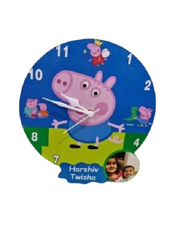 14 Inch 300 Grams Round Printed Plastic Decorative Wall Clock 