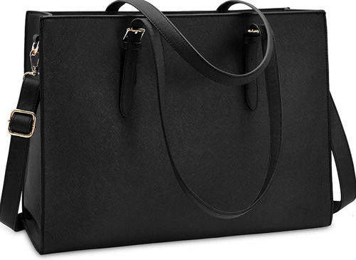 16.9 X 5.5 X 12 Inch Plain Waterproof Leather And Pu Laptop Bag With Long Strap