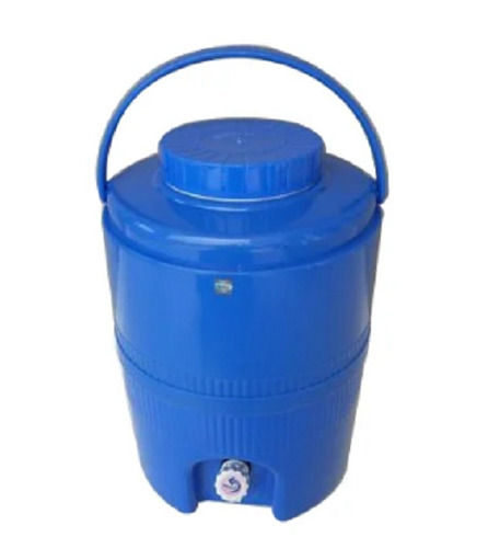 Blue 20 Liter Plastic Round Polished Water Camper 