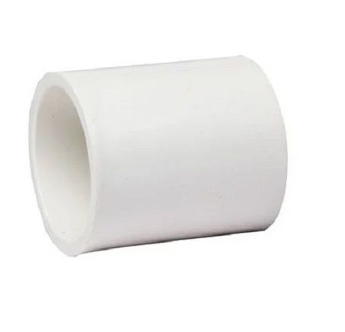 White 3 Inches Long Plain Upvc Coupler For Plumbing Purpose