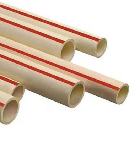 White 3 Metre Long Hot And Cold Round Seamless Cpvc Pipe