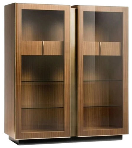 Machine Made 4X1X5 Foot Modern Double Door Wooden Storage Cabinet