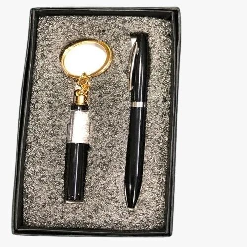 Black 5 Inch Smooth Writing Waterproof Ink Promotional Metal Pen