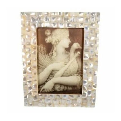 6x4 Inch Rectangular Polished Finish Mother Of Pearl Decorative Photo Frame 