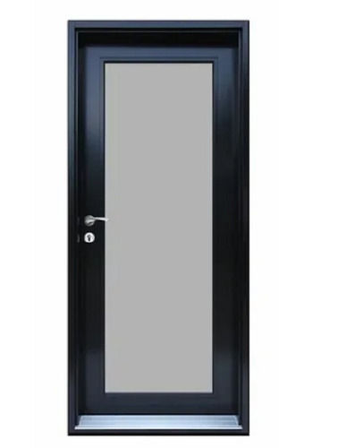 7 Feet Plain Rectangular Powder Coated Aluminium Bathroom Door Application: Office