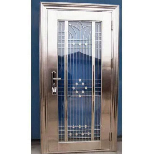 914.4 X 2133.6 Mm Polished Finishing Stainless Steel Metal Doors For Commercial