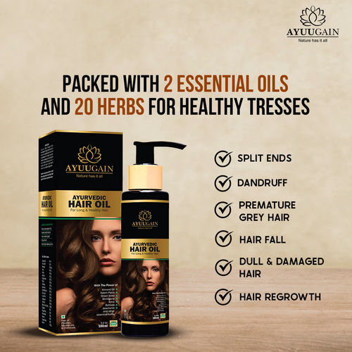 Ayuugain Ayurvedic Anti-Dandruff Hair Growth Oil