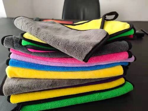 Multi Coloured Microfiber Car Cleaning Towel For Industrial